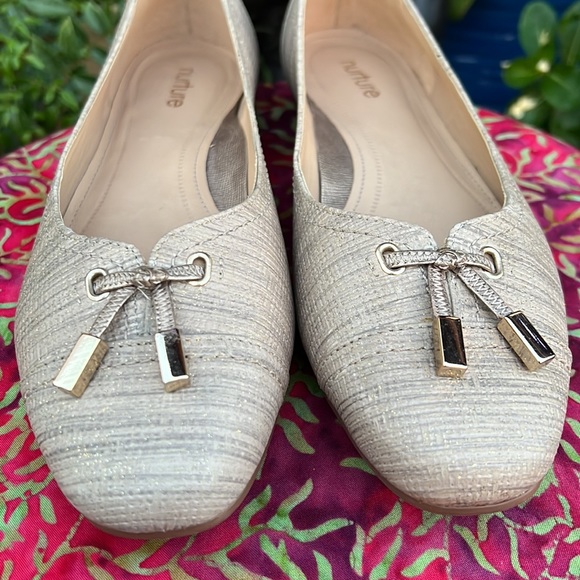 New! Nurture Leather Ballerina Slip-on Flats - Picture 8 of 17